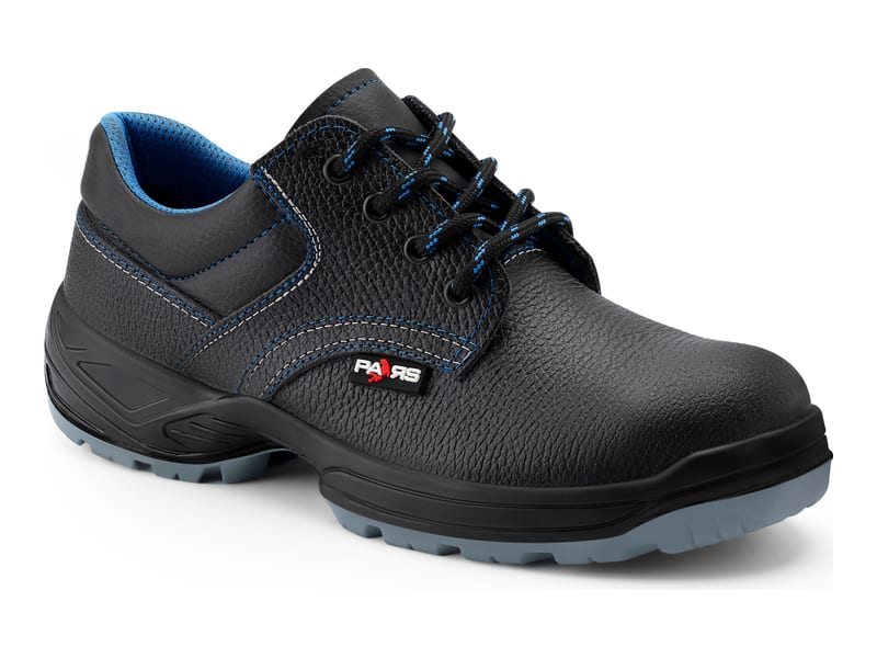 Antares HSC 110 TPU black leather safety shoe with blue lining